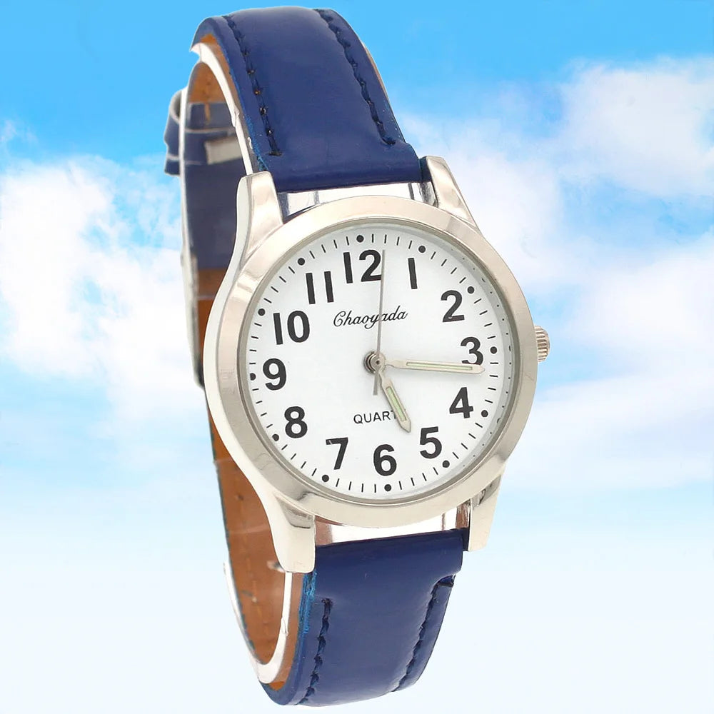 Fashion Student Boy Watch Girls Watches Women Leather Watch Quartz Wristwatches For Kids