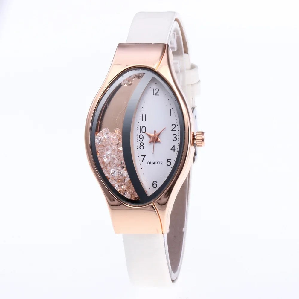 Fashion Women Watch Luxury Brand Ladies Clock Watches Pu Leather Wristwatch Women Watch Gift Montre Femme