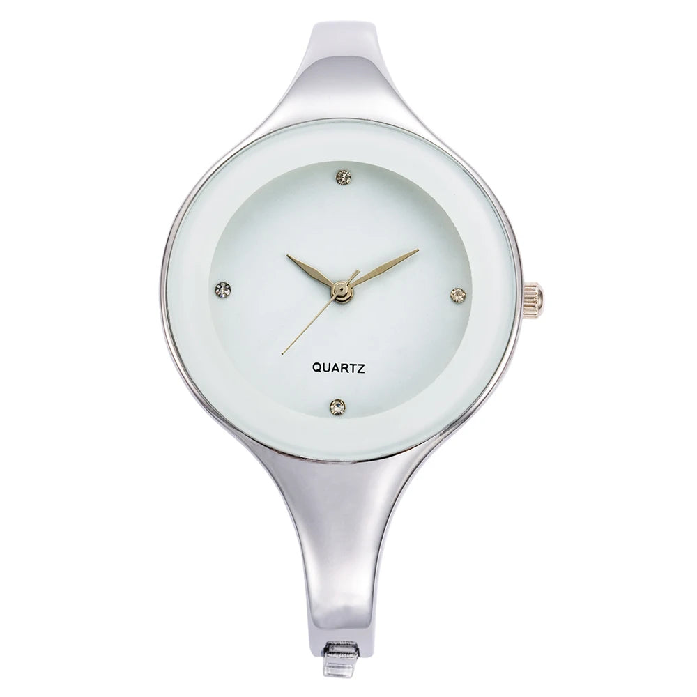 Fashion Luxury Women's Watch New Simple Crystal Analog Quartz Ladies Watch Exquisite Elegant Woman Watch Clock Gift Reloj Mujer