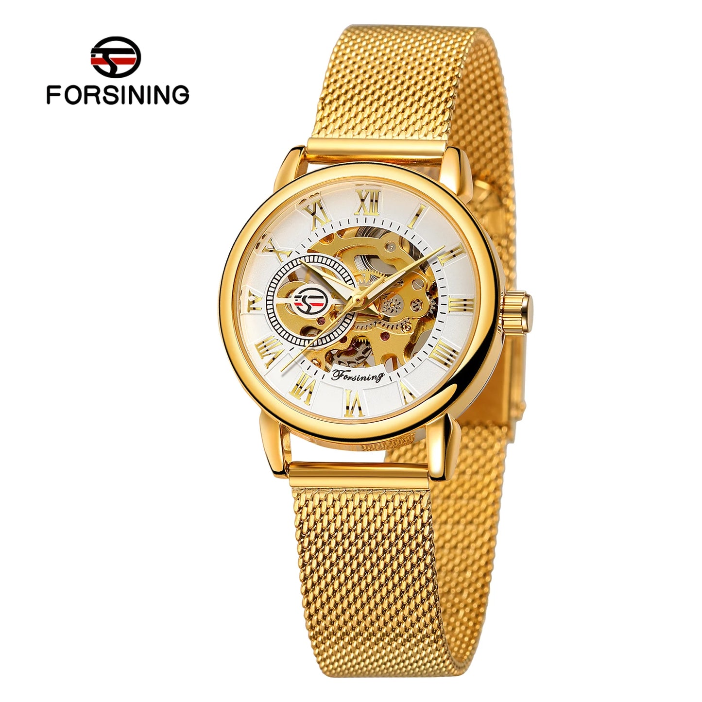 2024 High End Luxury Brands Steel Skeleton Mechanical Woman Watch Ladies Watches Stainless Steel Fashion Women's Wristwatch