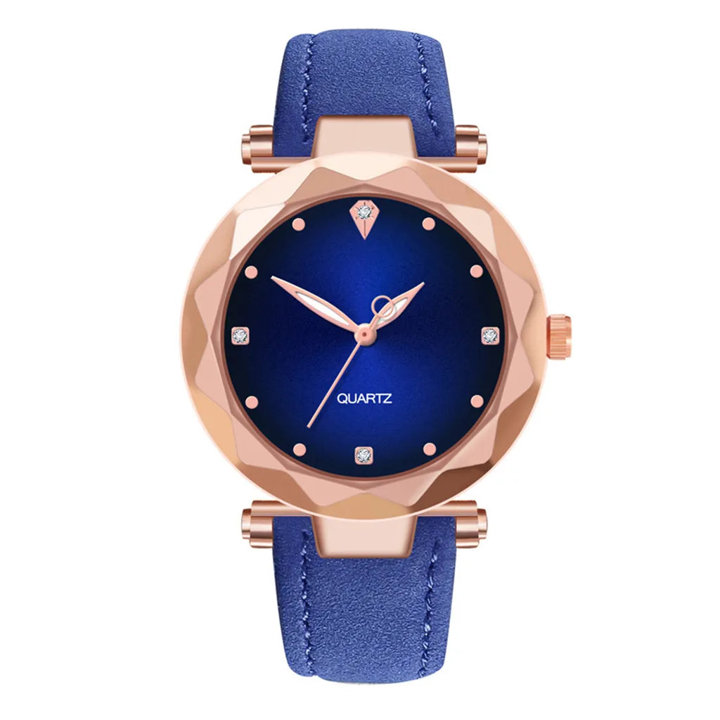 Luxury Watch For Women Leather Quartz Watch Women'S Watch Stainless Steel Dial Casual Bracelet Watch Women'S Date Watch