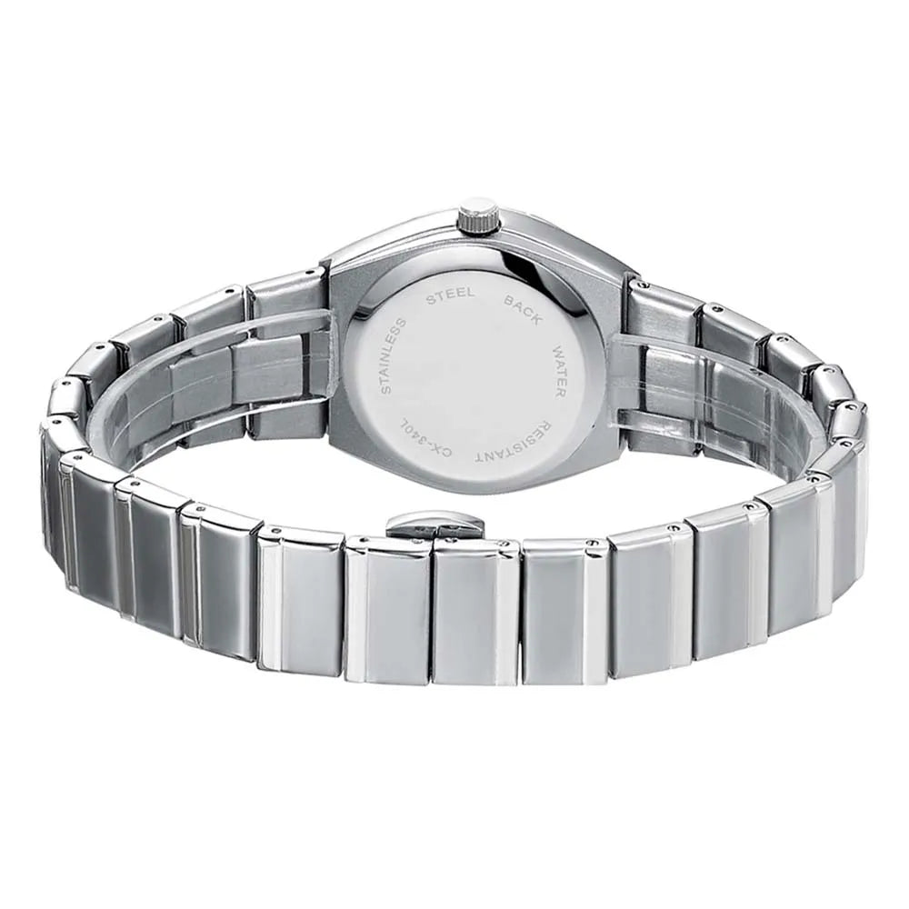 New Women Watch Round Quartz Diamond-Studded Wristwatch Date Luminous Waterproof Stainless Steel Watch Ladies Gift Relojes Para