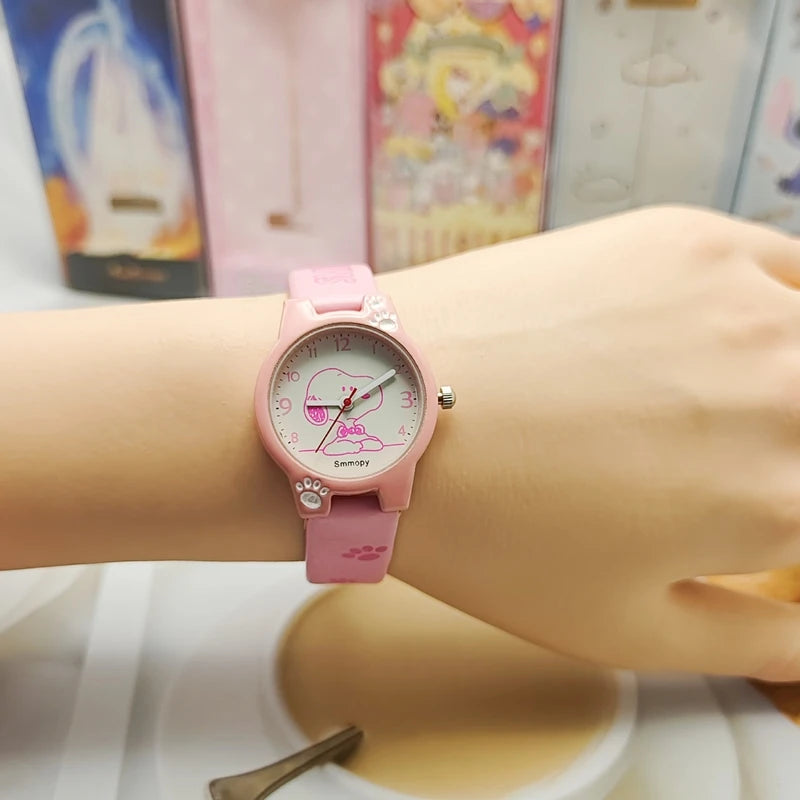 Cute Children's Watch Cartoon Boys Girls Quartz Wristwatch Simple Watch Primary and Secondary School Student Watches Kids Gift