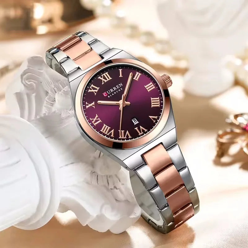 Luxury Fashion Watch for Women Original Quartz Women's Watches Waterproof Stainless Steel Elegant Ladies Wristwatch