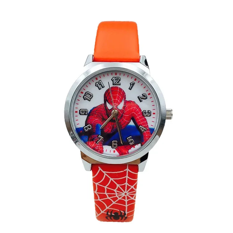 Spiderman Cartoon Children's Watches Boys Wristwatch Primary and Secondary School Students Waterproof Quartz Watch