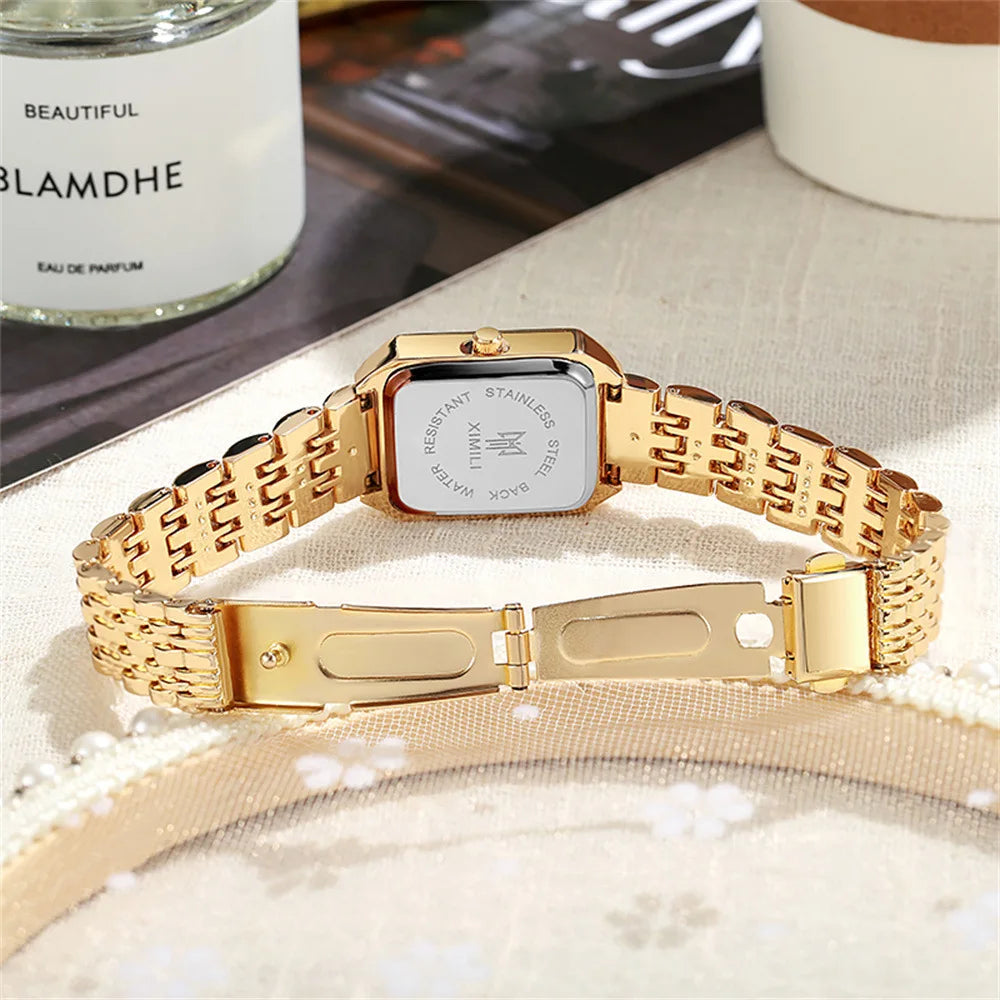 Women Watch Light Luxury Brand Stainless Steel Ladies Business Watches Female Student Fashion Quartz Watches UTHAI