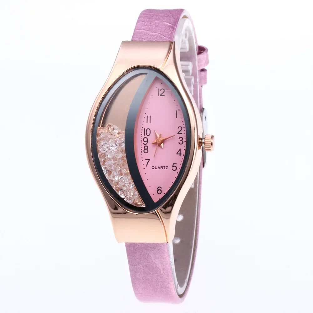 Fashion Women Watch Luxury Brand Ladies Clock Watches Pu Leather Wristwatch Women Watch Gift Montre Femme