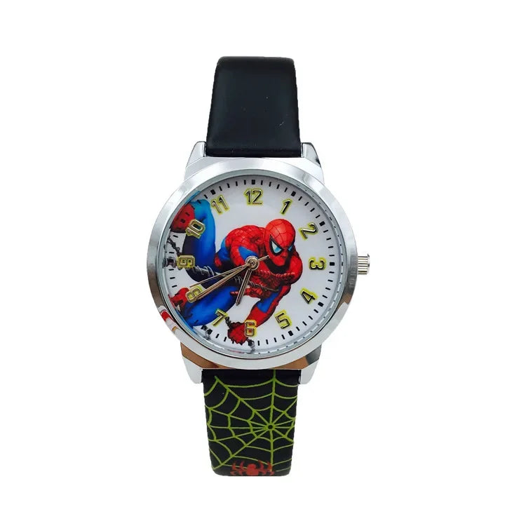 Spiderman Cartoon Children's Watches Boys Wristwatch Primary and Secondary School Students Waterproof Quartz Watch