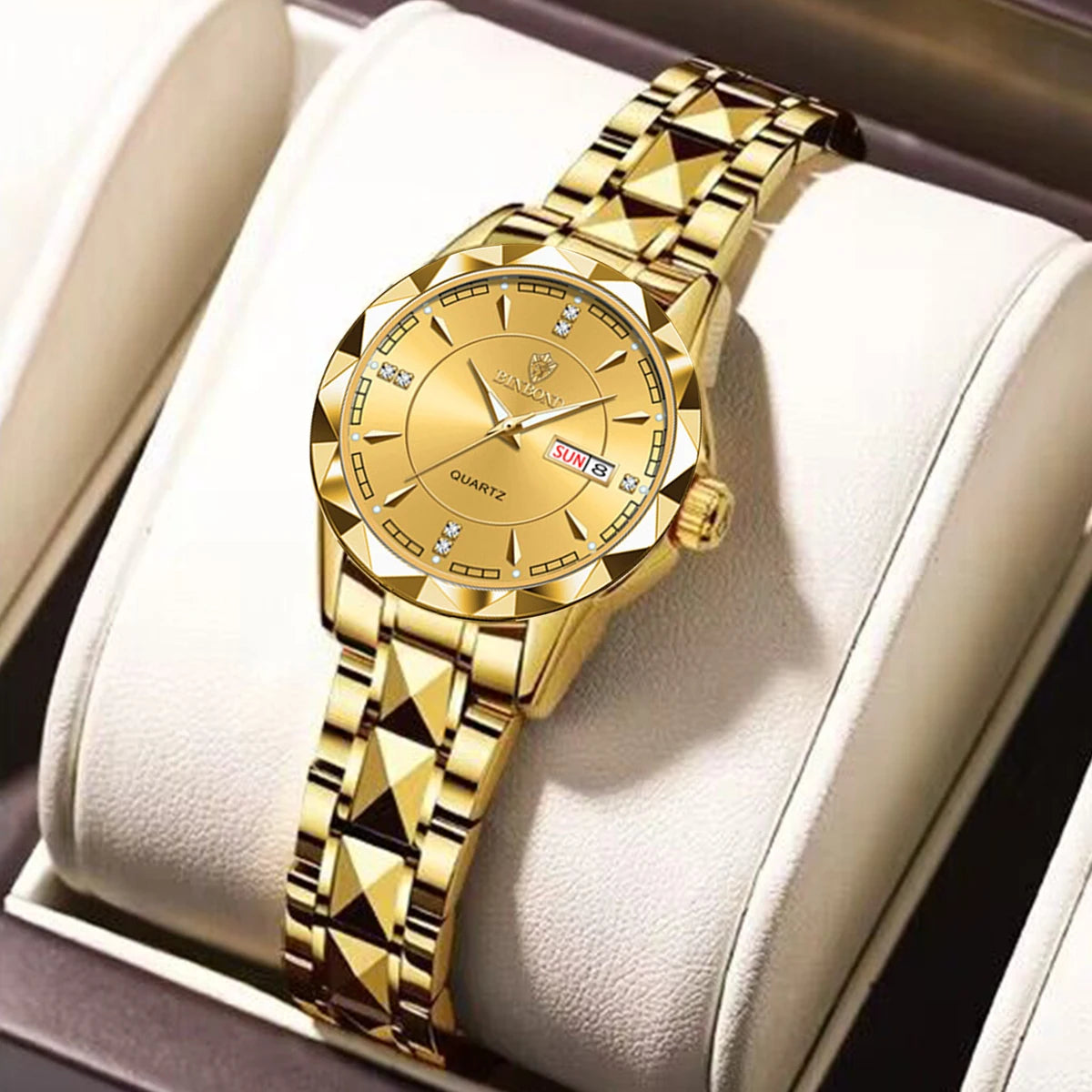 Women Watches Luxury Fashion Ladies Quartz Watch Waterproof Luminous Date Stainless Wristwatch Girlfriend Lovers Gift