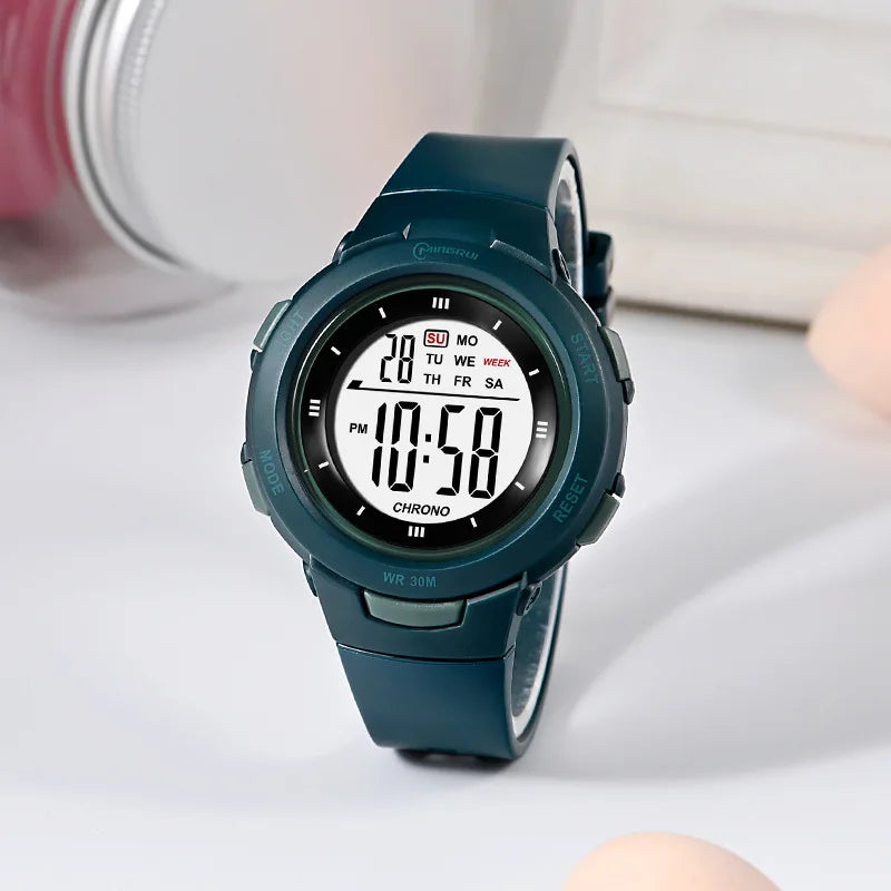 Kids Watches Fashion Luminous Waterproof Alarm Clock Smart Watches Boys and Girls Student Electronic Watch Gift