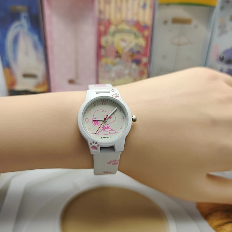 Cute Children's Watch Cartoon Boys Girls Quartz Wristwatch Simple Watch Primary and Secondary School Student Watches Kids Gift