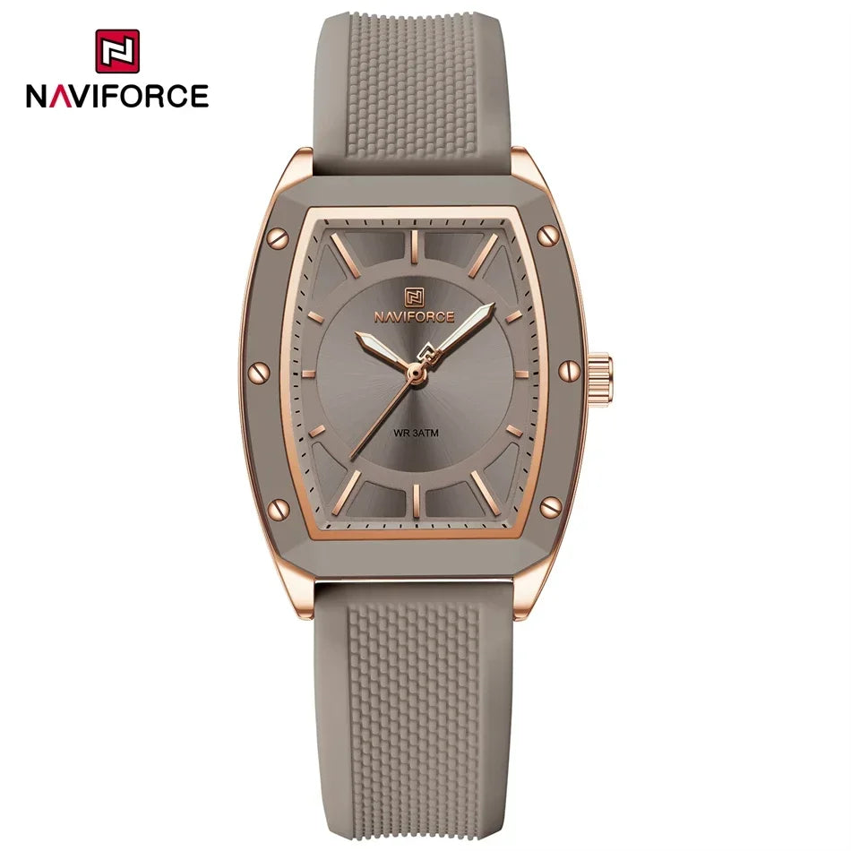 Women Quartz Watches Silicone Strap Student Sports Watch Big Dial Simple Tonneau Waterproof Wristwatches