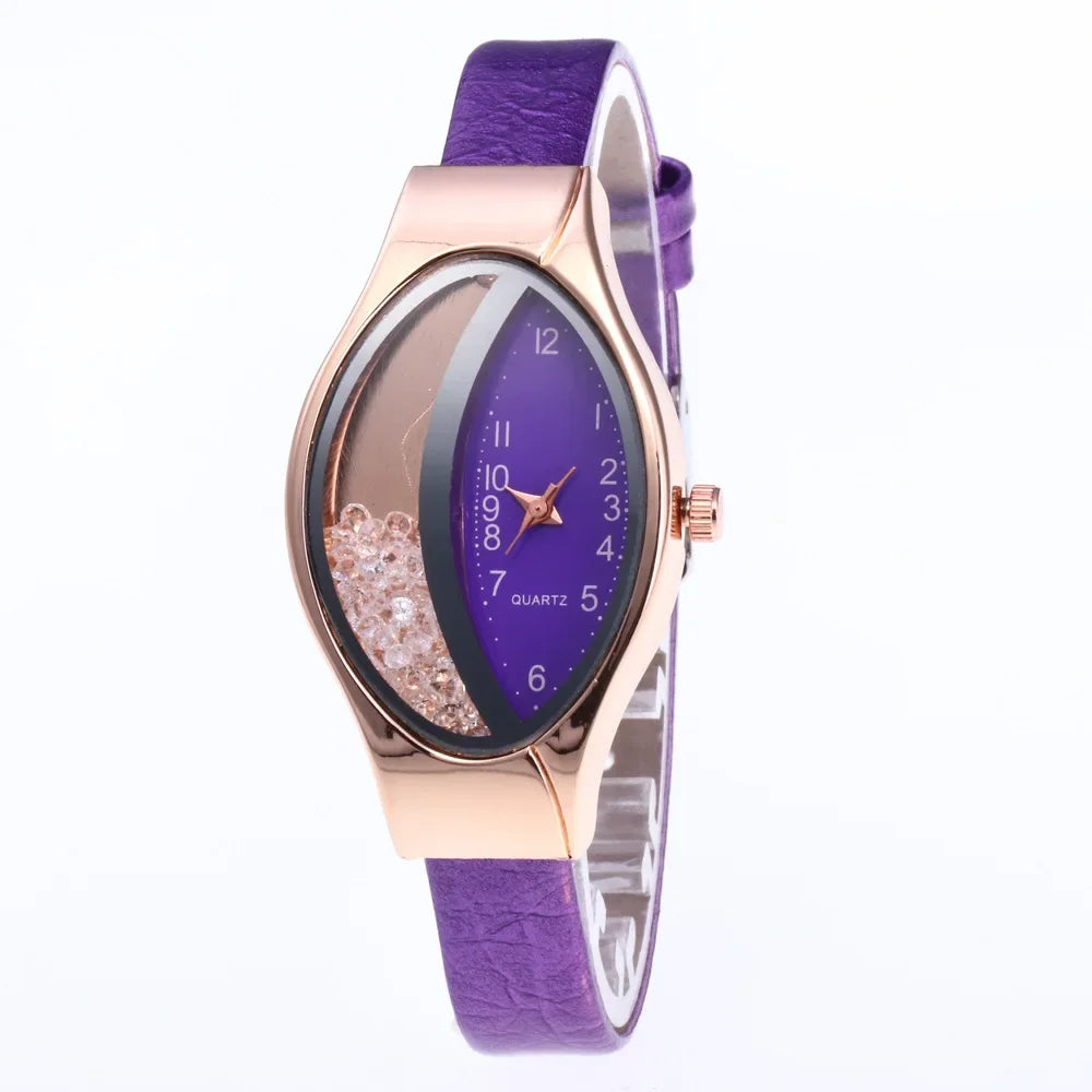 Fashion Women Watch Luxury Brand Ladies Clock Watches Pu Leather Wristwatch Women Watch Gift Montre Femme