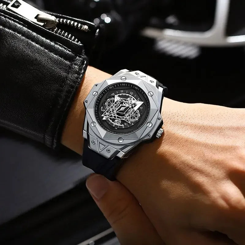 Men Watch Top Brand Luxury Sports Waterproof Quartz Clock Stainless Steel Business Leather Male Mens Watches Relogio Masculino