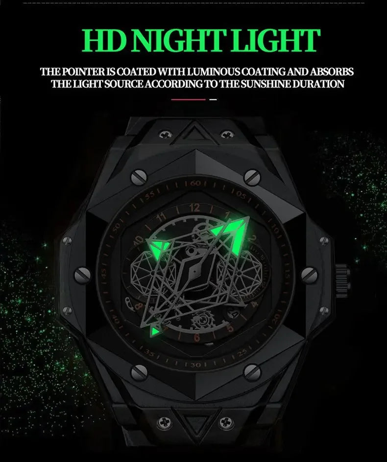 Men Watch Top Brand Luxury Sports Waterproof Quartz Clock Stainless Steel Business Leather Male Mens Watches Relogio Masculino