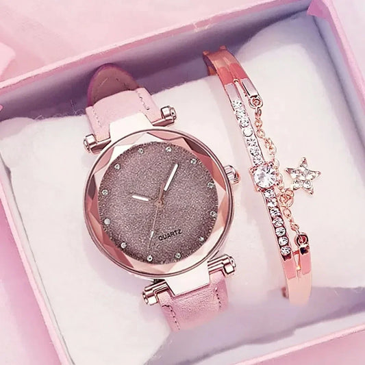 Luxury Rhinestone Bracelet Watch Women Starry Sky Watches Ladies Wristwatch Relogio Feminino Reloj Mujer Montre Femme Clock