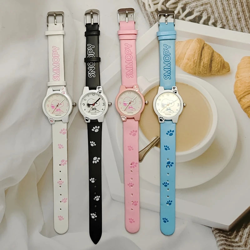 Cute Children's Watch Cartoon Boys Girls Quartz Wristwatch Simple Watch Primary and Secondary School Student Watches Kids Gift