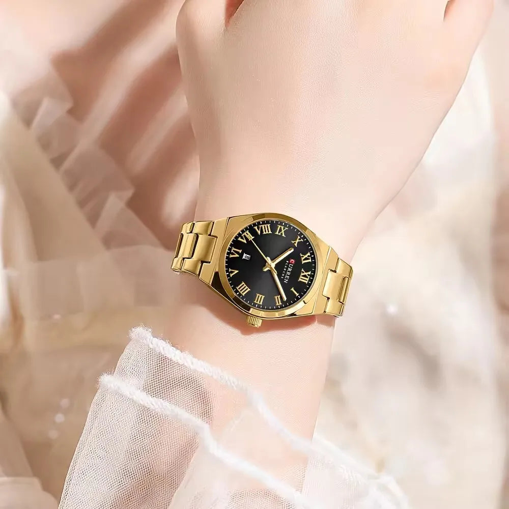 Luxury Fashion Watch for Women Original Quartz Women's Watches Waterproof Stainless Steel Elegant Ladies Wristwatch
