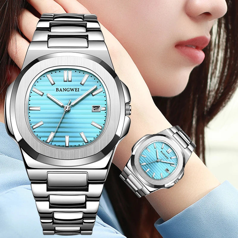 LIGE Top Brand Luxury Women Watch Stainless Steel Band Quartz Ladies Wristwatch Waterproof Casual Dress Woman Clocks Reloj Mujer