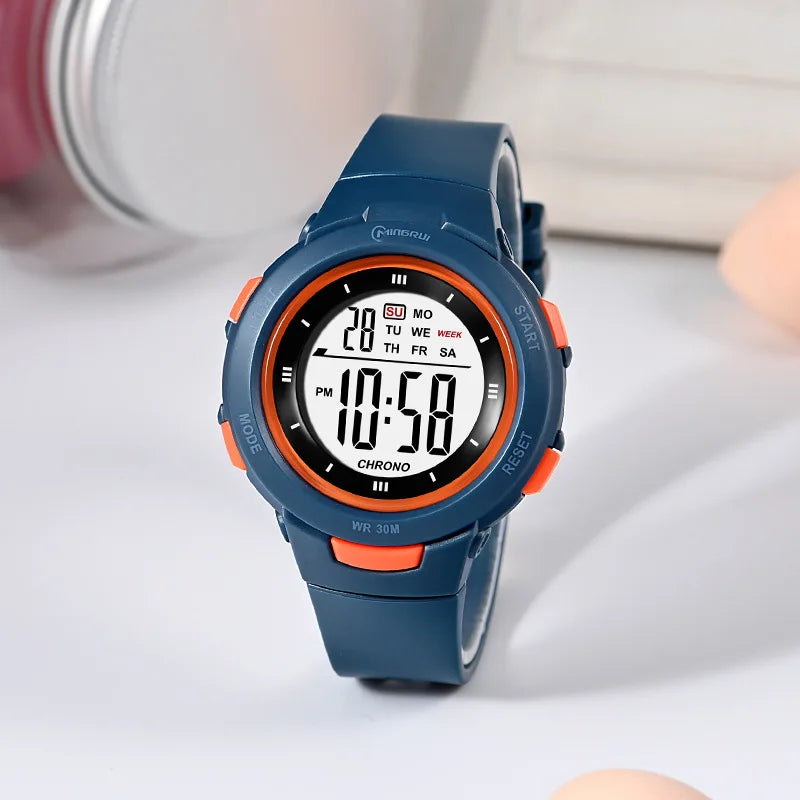 Kids Watches Fashion Luminous Waterproof Alarm Clock Smart Watches Boys and Girls Student Electronic Watch Gift