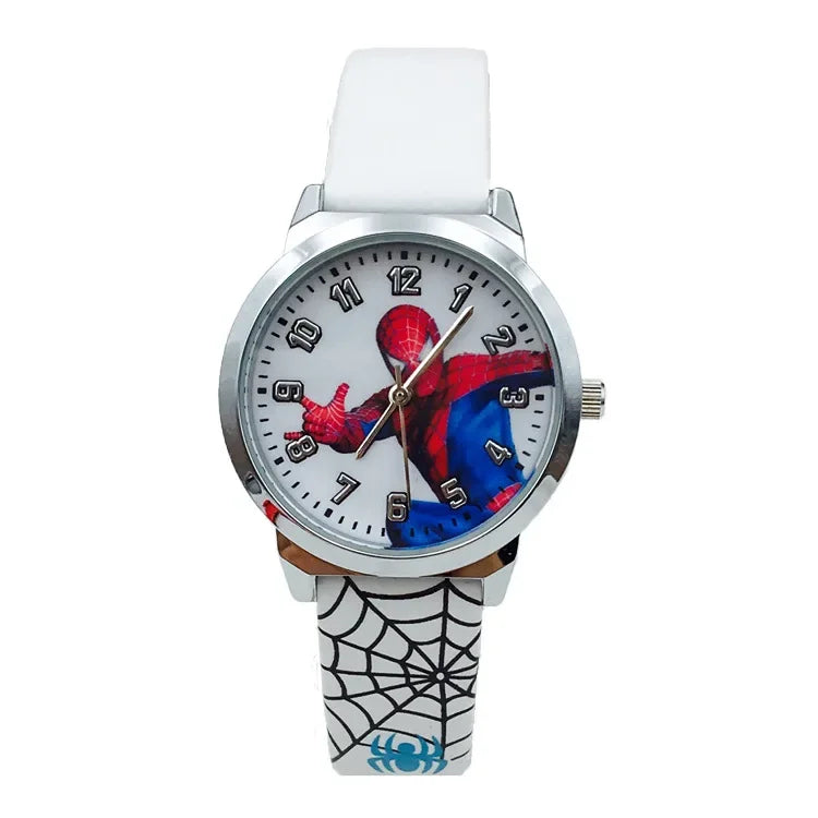 Spiderman Cartoon Children's Watches Boys Wristwatch Primary and Secondary School Students Waterproof Quartz Watch