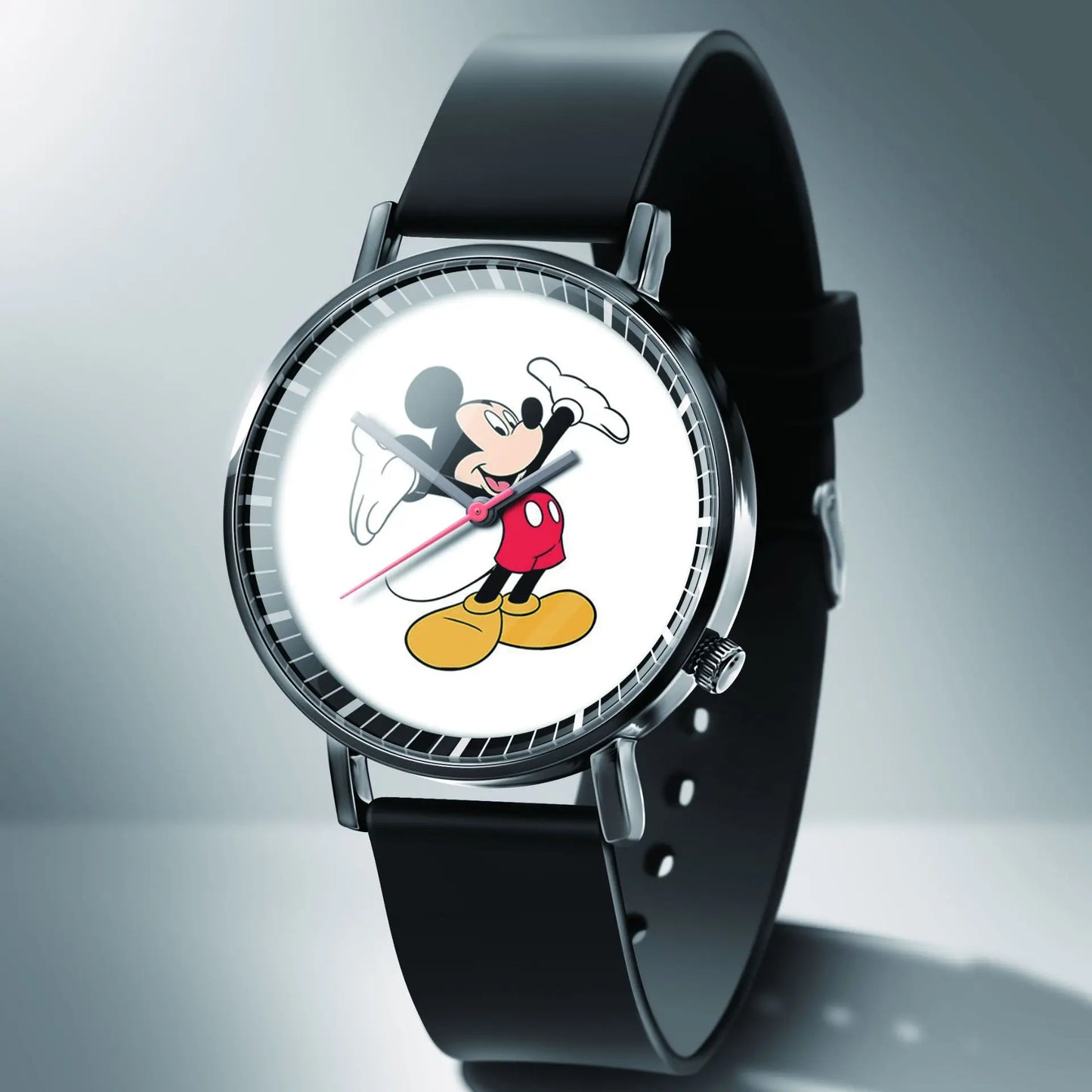Disney Mickey Minnie Mouse Girl  Boy Children's Kids Watch Women Cute Male Female Couple Wrist Watches Birthday Gifts